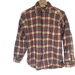 Vintage 70s Pendleton Woolen Mills Virgin Wool Lodge Shirt Tartan Plaid Mens S.